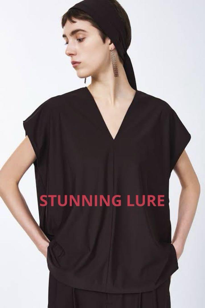 STUNNING LURE スイムジャージオーバーTシャツ　ダークブラウン　M