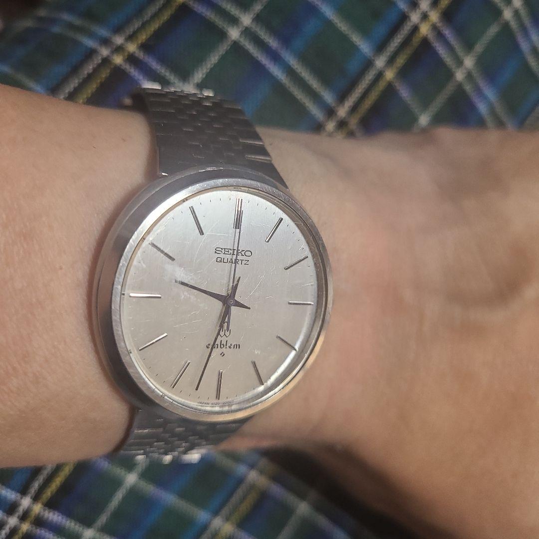 SEIKO emblem 4120  貴重な稼動品  純正バンド付き