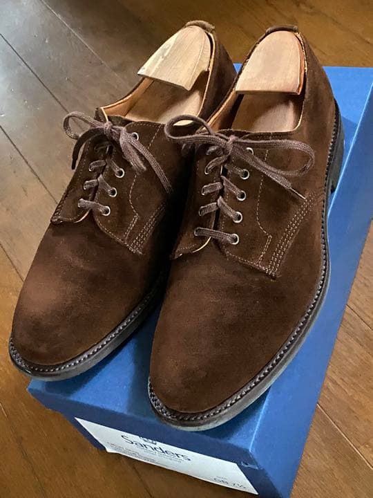 SANDERS サンダース officershoe ブラウン スウェード | nalans.com