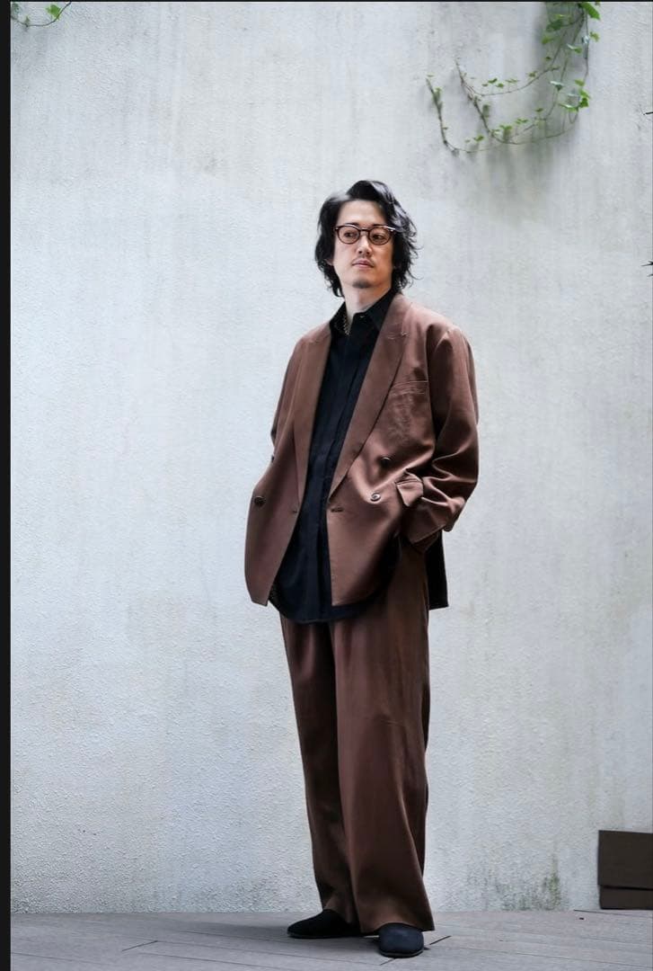 MB クラシックダブルブレスト セットアップ ブラウン S MB クラシックダブルブレスト セットアップ ブラウン S