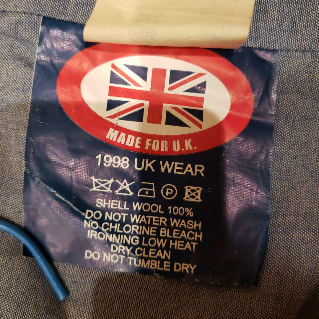 ハリスツイード　ウールコート　ヘリンボーン　イギリス製
