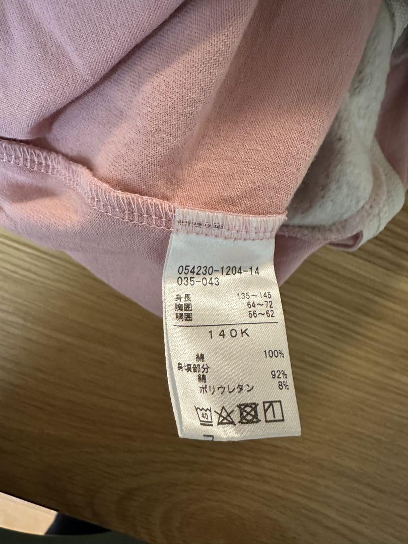 チャコット　140センチ　長袖　ジップワンピース