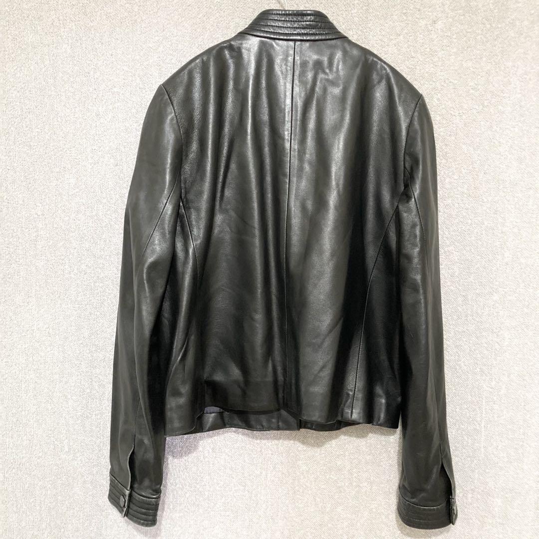 美品✦JAEGAR レザージャケット F 黒ブラック ハイネック