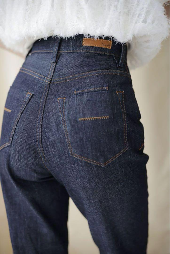 【YANUK × anuans】Pintuck Straight デニム
