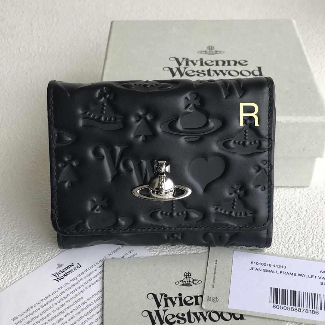 Vivienne Westwood ブラックがま口三つ折り財布　送料込み