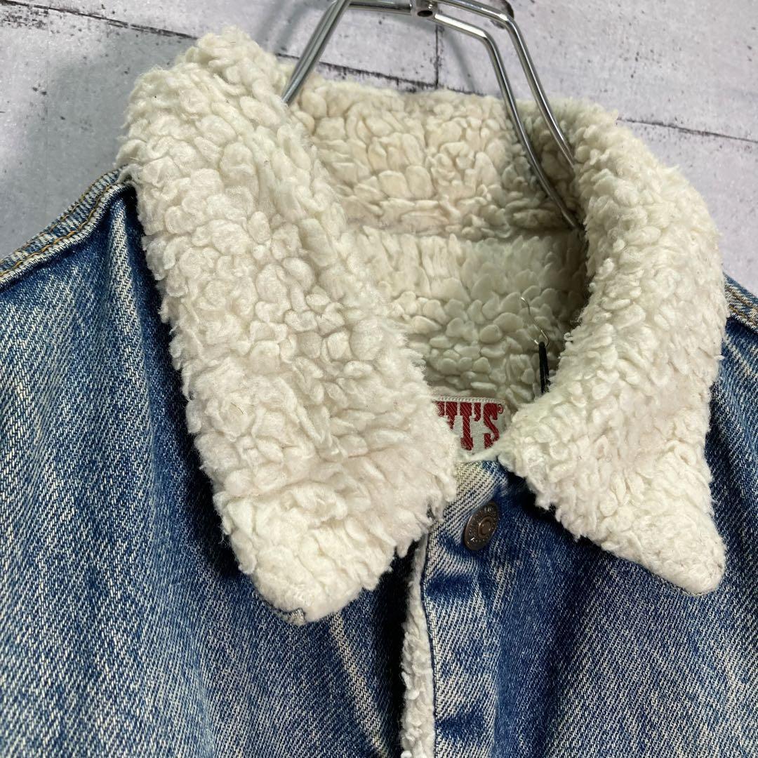 【USA製】80s LEVI'S/リーバイス ビンテージ ボア デニムジャケット