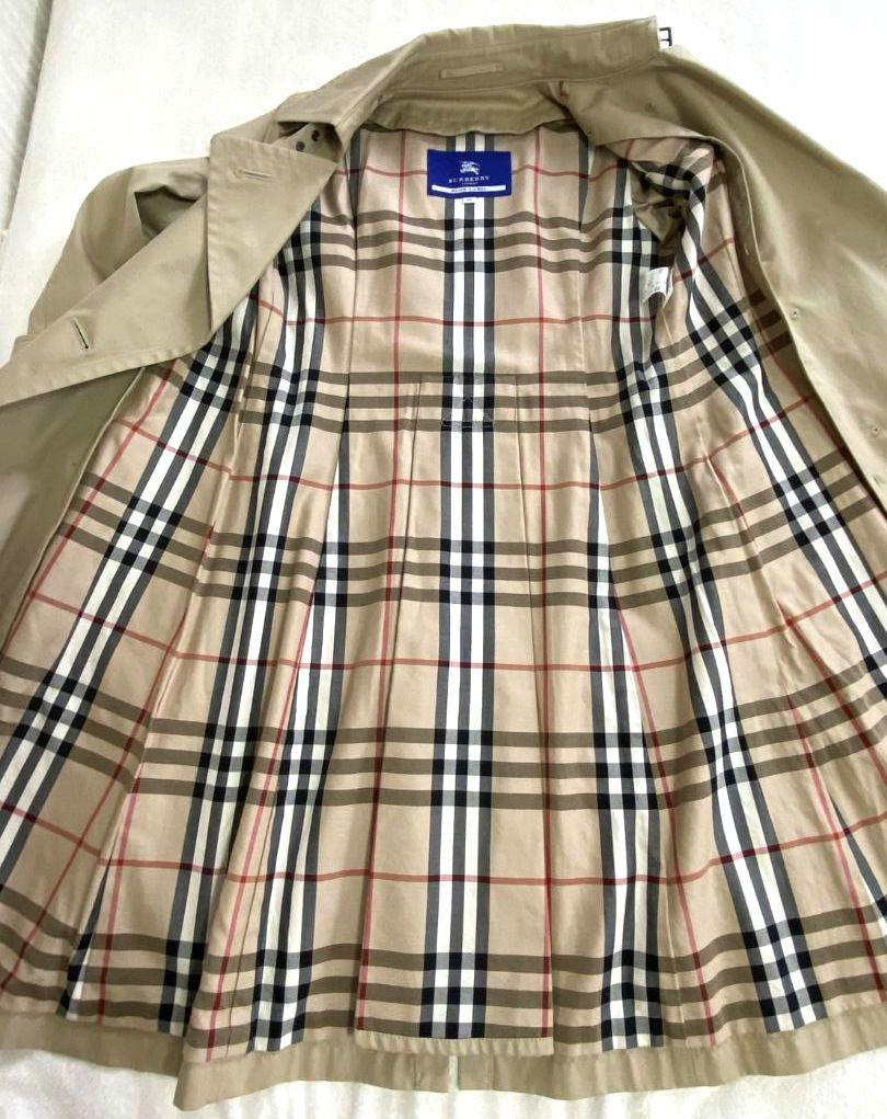 【美品】バーバリーブルーレーベル トレンチコート 38 ライナー付き ベージュ