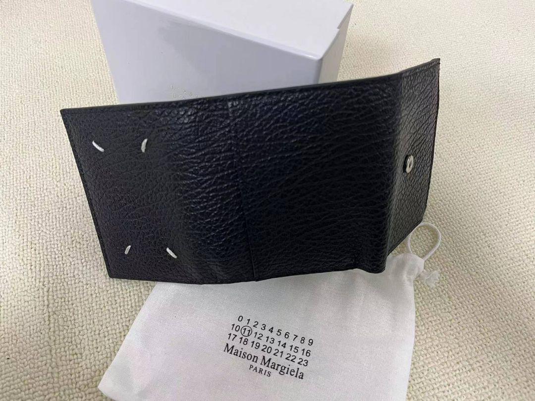 Maison Margiela メゾンマルジェラ ブラック 三つ折り財布 Maison Margiela メゾンマルジェラ ブラック 三つ折り財布