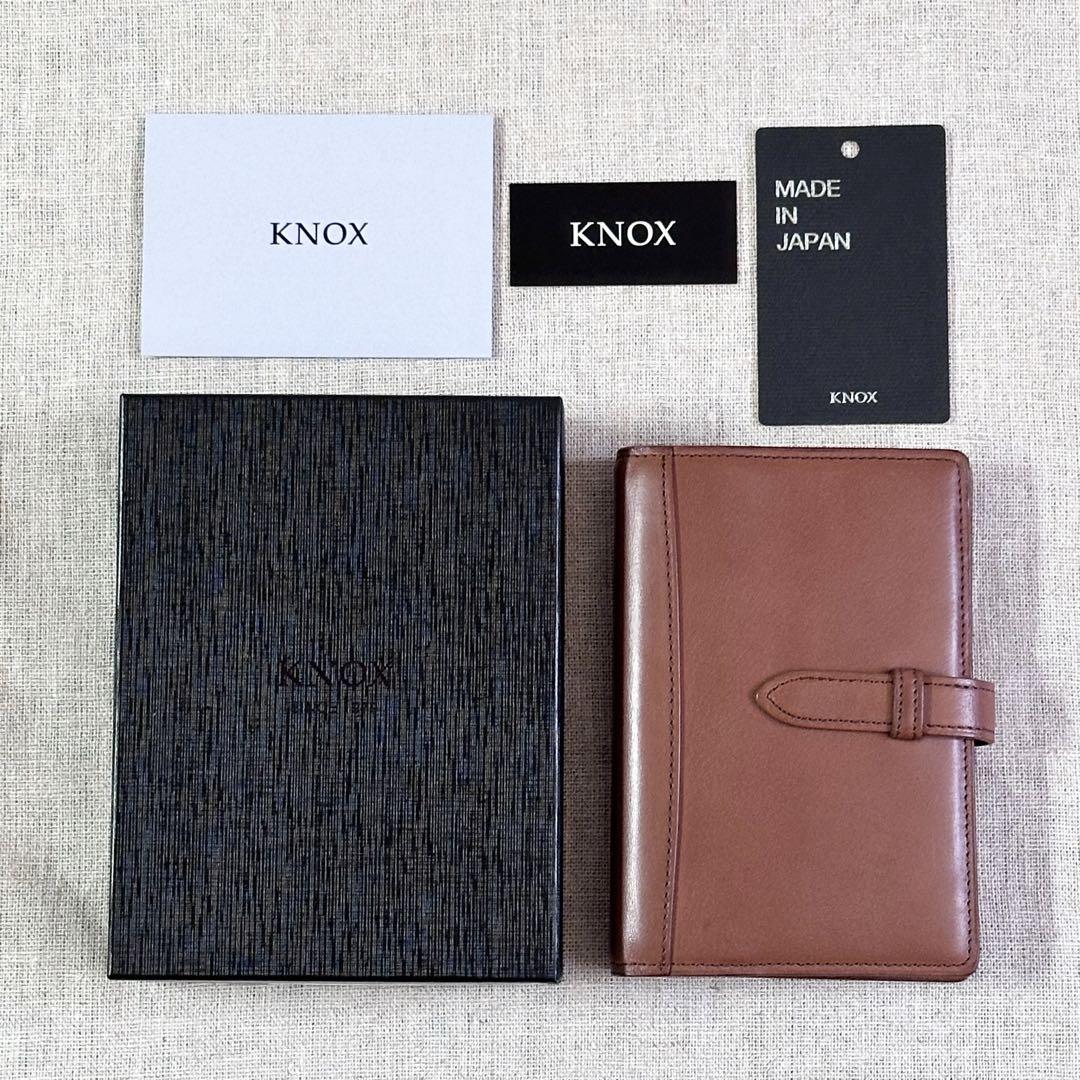 KNOX ノックス ピアス ミニ6 システム手帳 ブラウン