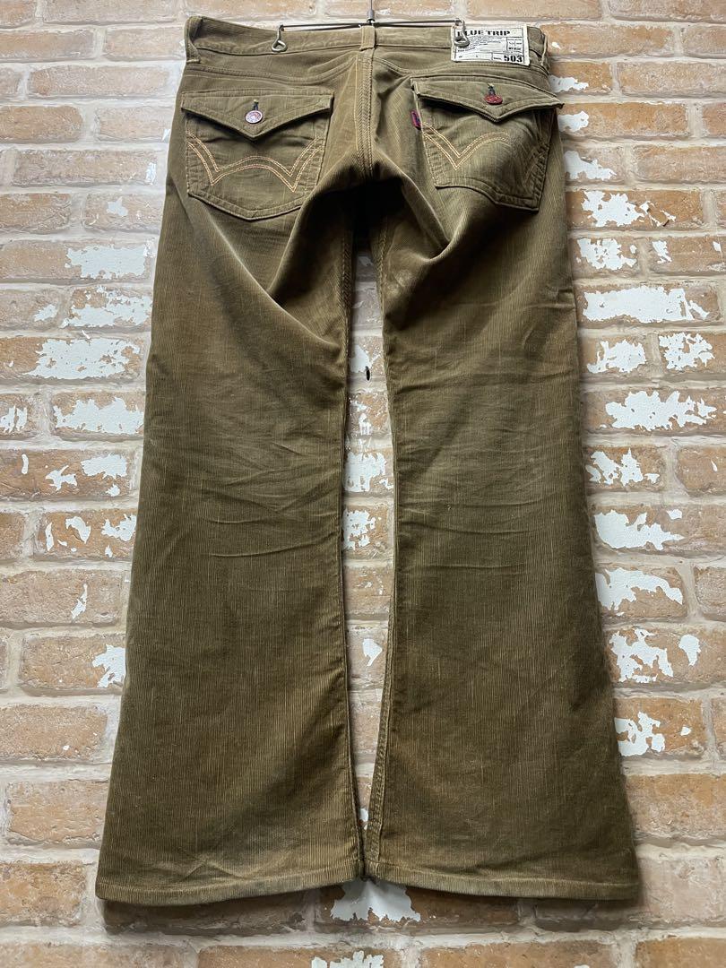 90s エドウィン　EDWIN 503 フレアパンツ　コーデュロイパンツ
