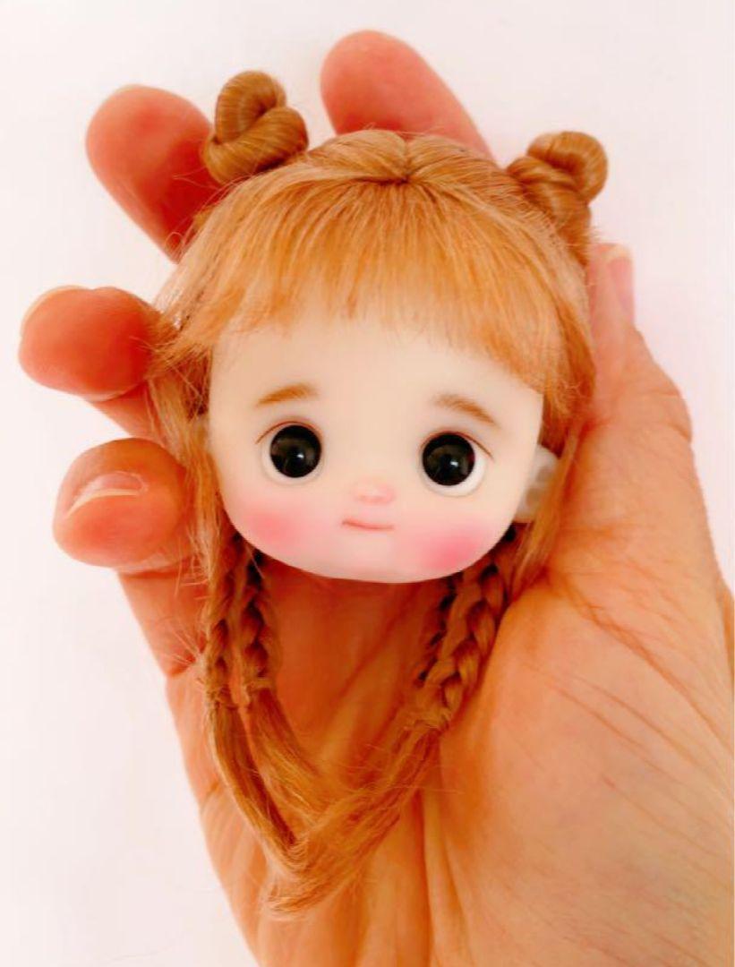 オビツ11 セリアドールサイズヘッド 創作粘土ヘッド ハンドメイド 1点もの by メルカリ