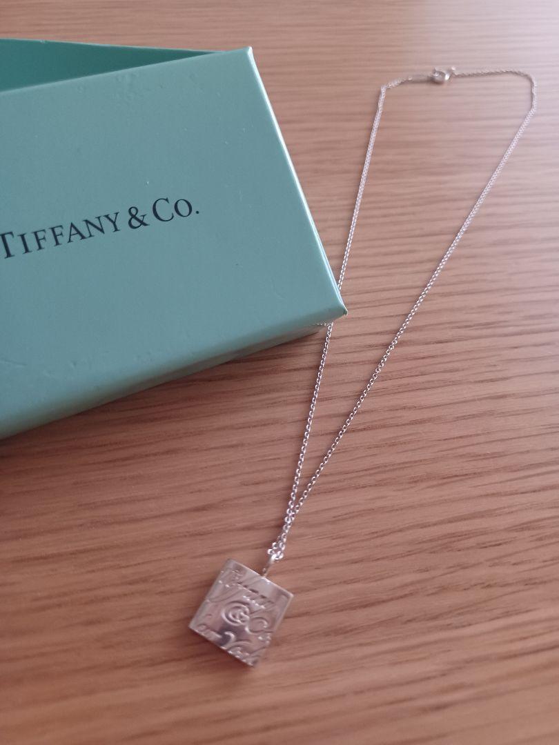 TIFFANY&Co. ティファニー ノーツ スクエア ネックレス K18