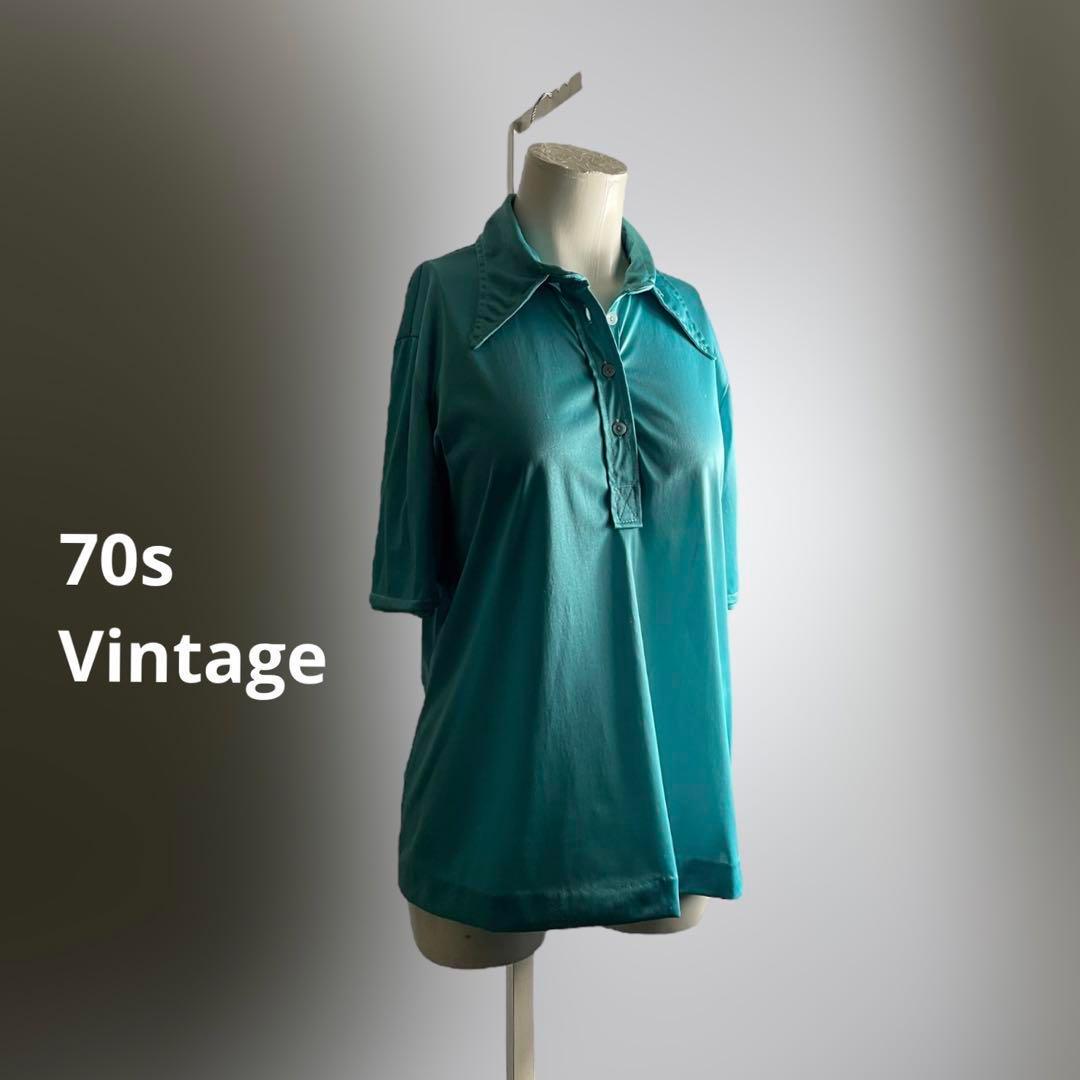 70s 80s ヨーロッパ シャツ トップス ポロシャツ 半袖 ユーロ D901 4,600円