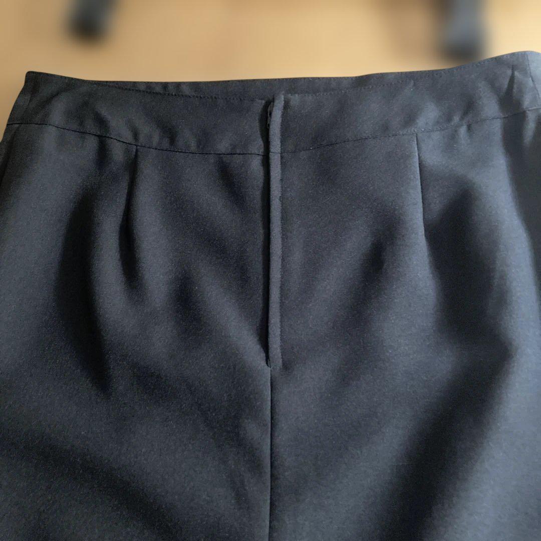 黒のテーラードジャケットスーツ 上下セット　礼服　就活　サイズL