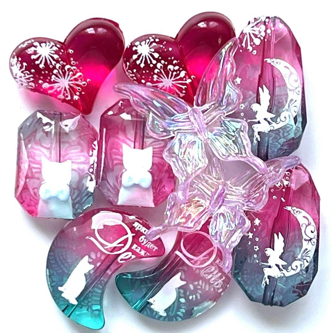 手染め塗装ビーズセット