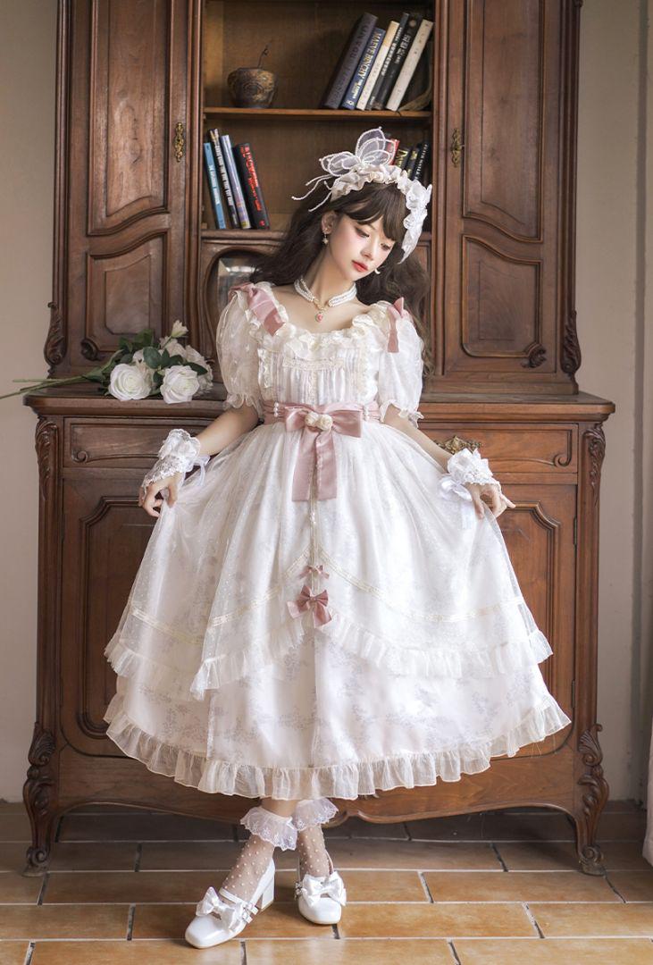 星箱Works 彩花磁 ロングワンピース サックス L ロリータ 新品未使用星箱works 彩花磁ロングワンピース(ベルト無し)
