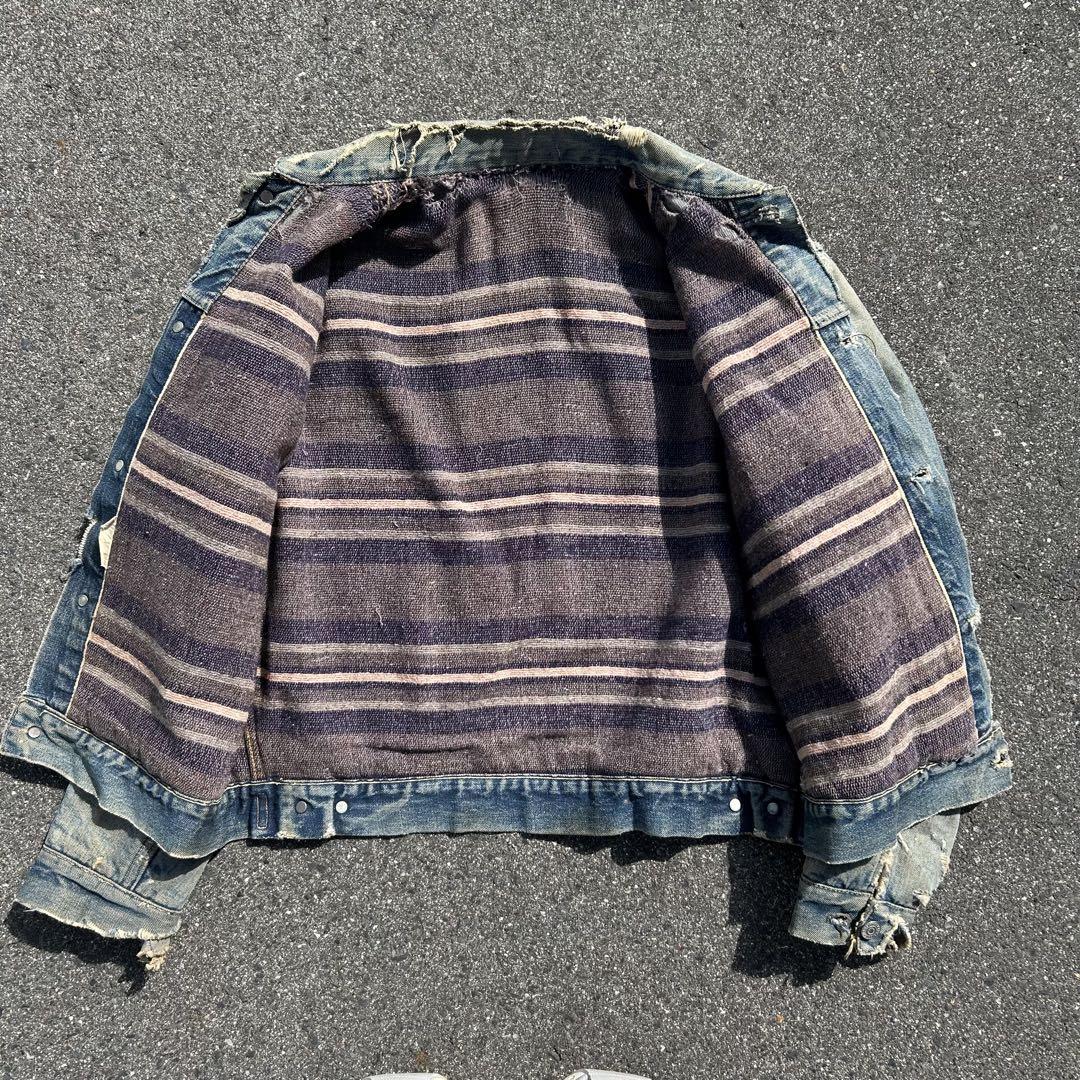 50s Levi's 517xx 2nd BIGE ハギ付き デニムジャケット