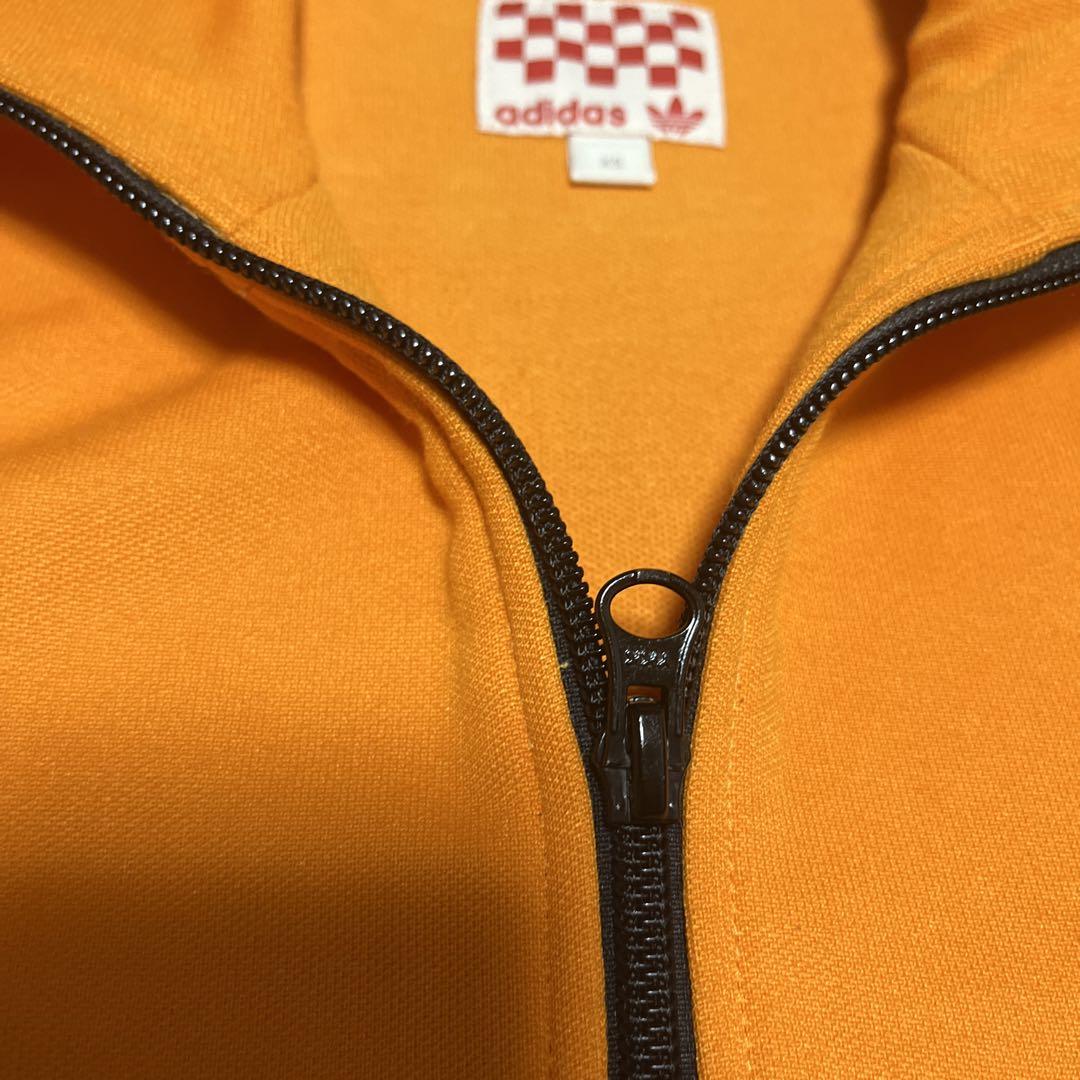 60s 80s 復刻アディダス 斜めポケット ジャージ ライン オレンジ 60s 80s 復刻アディダス 斜めポケット ジャージ ライン オレンジ
