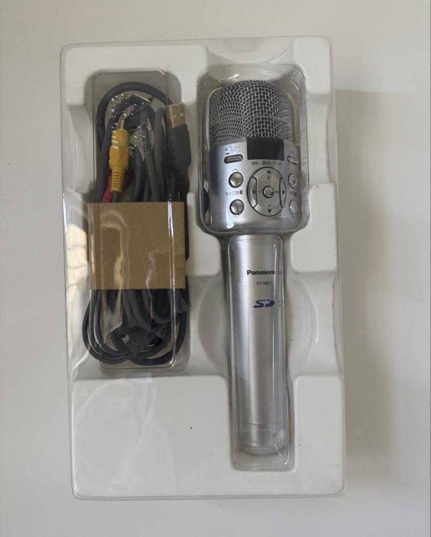 【匿名配送】未使用 Panasonic カラオケマイク シルバーSY-MK7-S Panasonic SY-MK7-S SDカラオケマイク - メルカリ