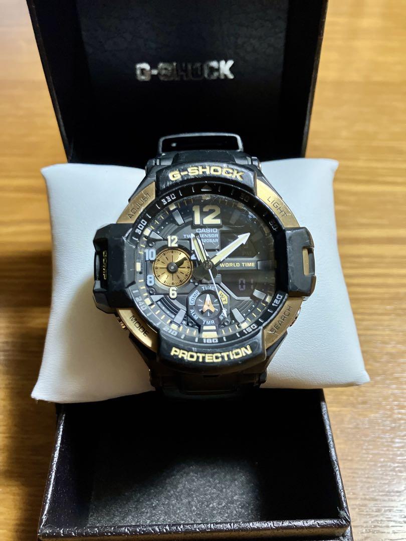 Casio GA1100-9G (5441) G-Shock Gravity Master Gold Men's