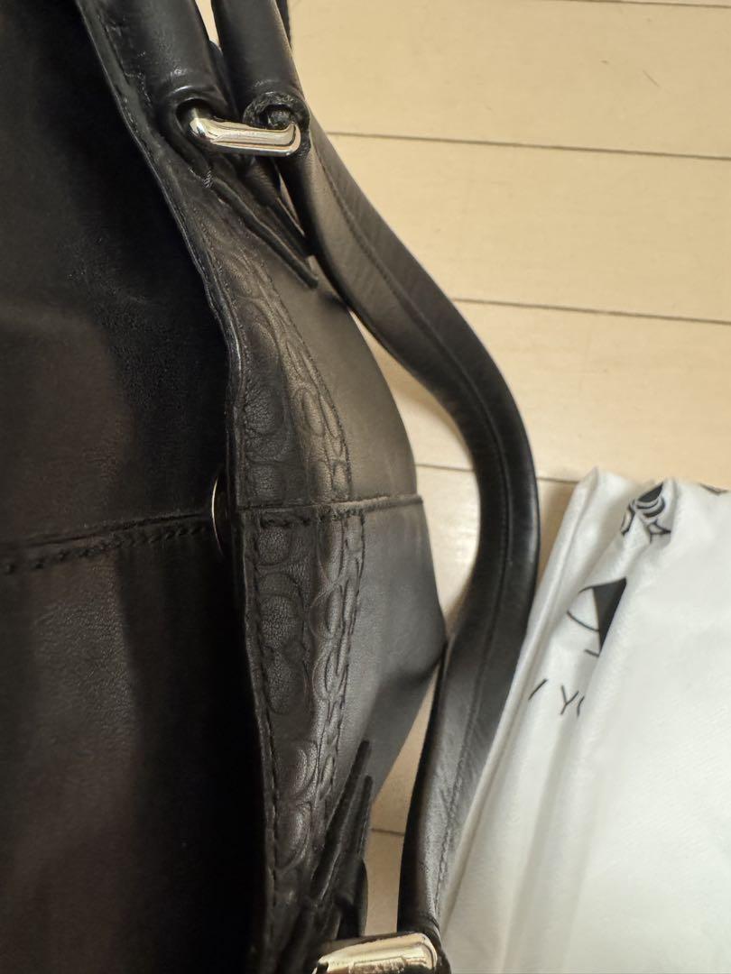 コーチ　coach　ビジネスバッグ　黒　本革　メンズ