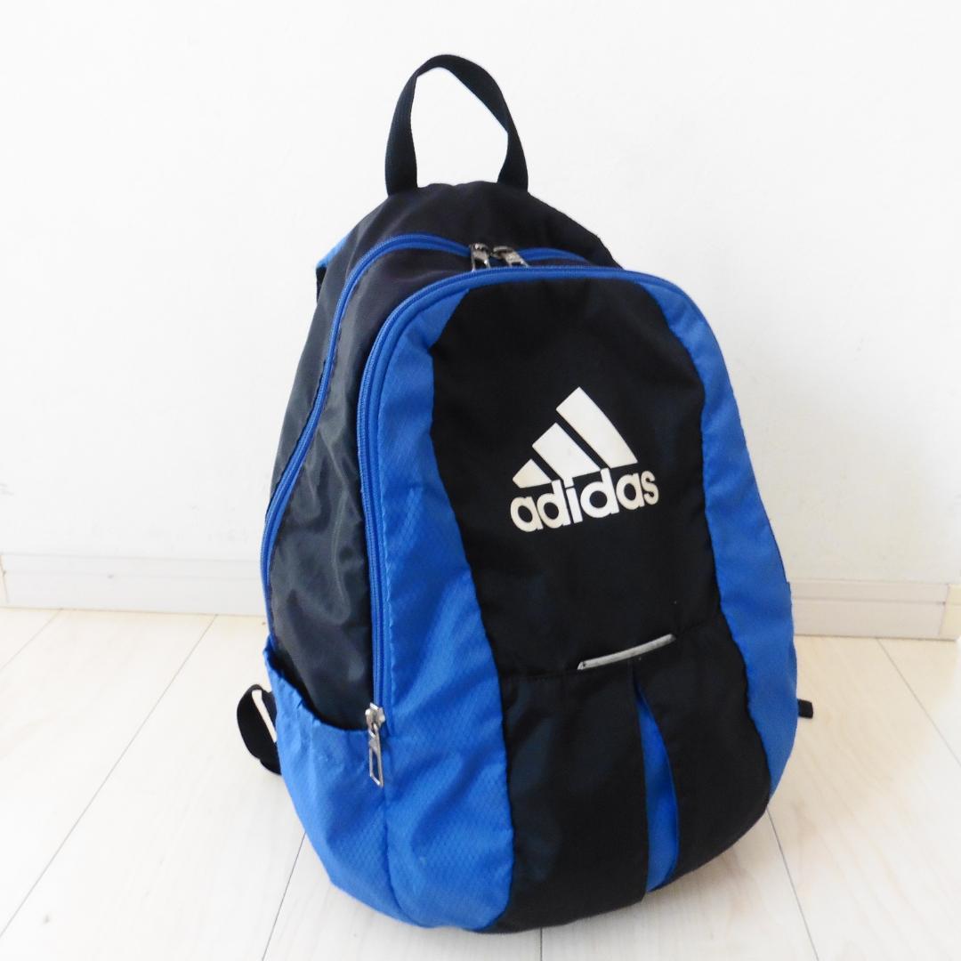 adidas☆アディダス キッズ サッカー リュック 青×黒 ボール adidas☆アディダス キッズ サッカー リュック 青×黒 ボール
