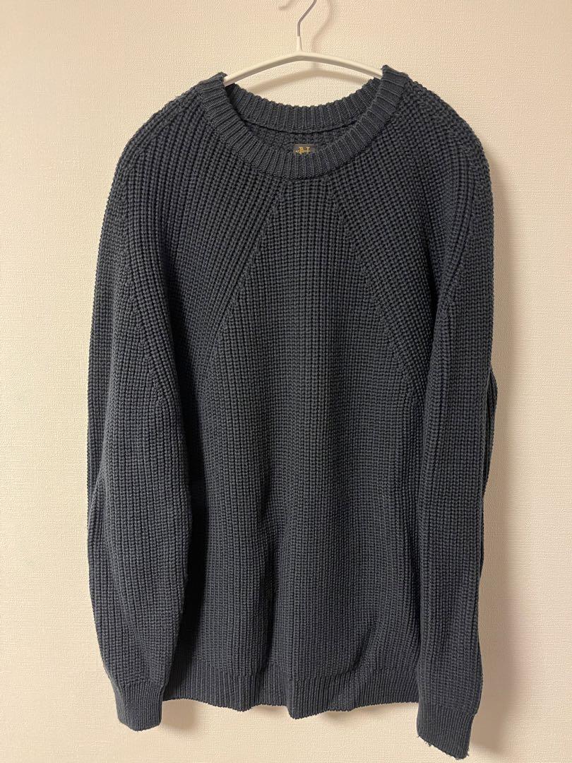 BATONER/シグネチャークルーネックニット〈NAVY/3〉