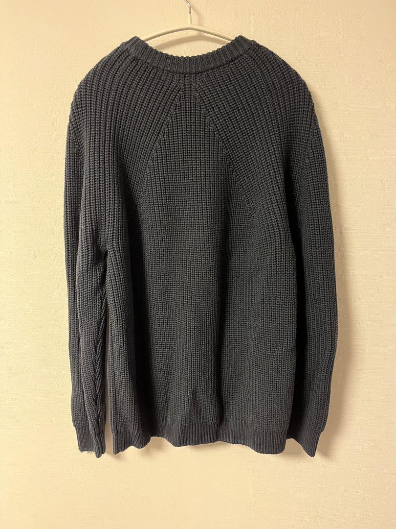 BATONER/シグネチャークルーネックニット〈NAVY/3〉