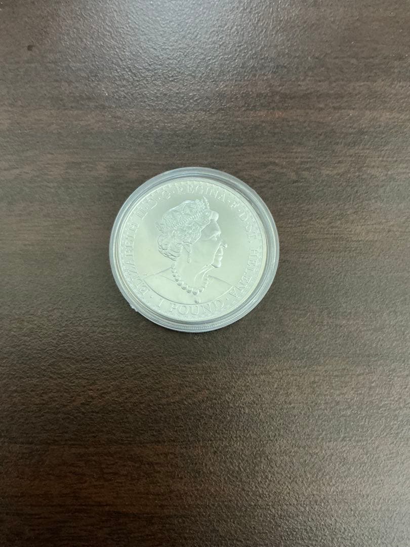 ウナとライオン　希少　2022年 セントヘレナ　純銀　1オンス　銀貨