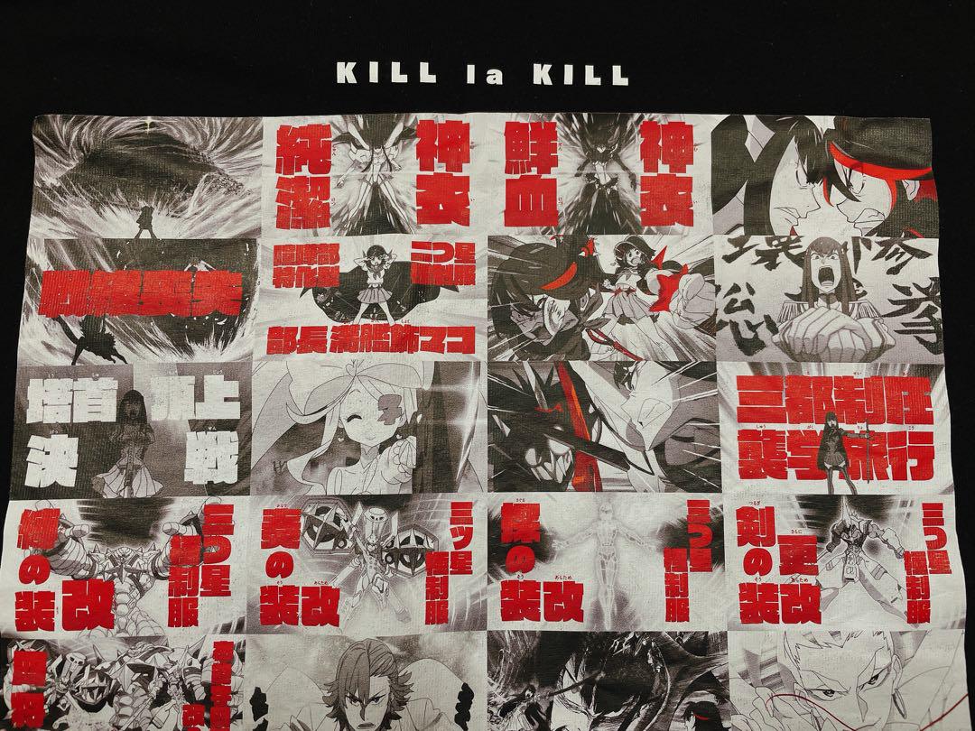 キルラキル 10周年 十襲年 名場面写バックプリント Tシャツ XLサイズ