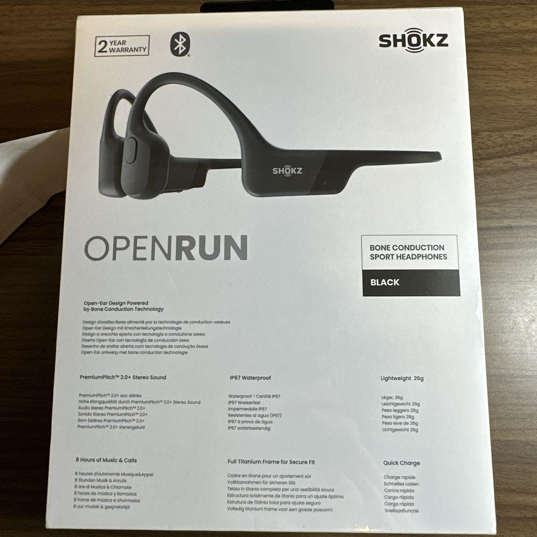 ブランドバッグ通販サイト SHOKZ 未開封 (BLACK) OPENRUN イヤホン