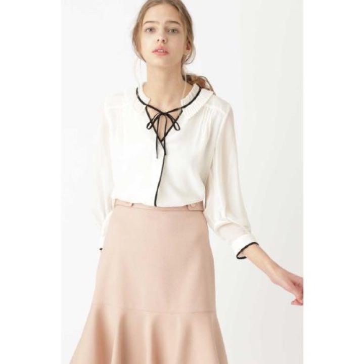 当店在庫してます！
 フェミニン【JILLSTUART】クララプリーツ襟ブラウス　SIZEM シャツ/ブラウス(七分/長袖)