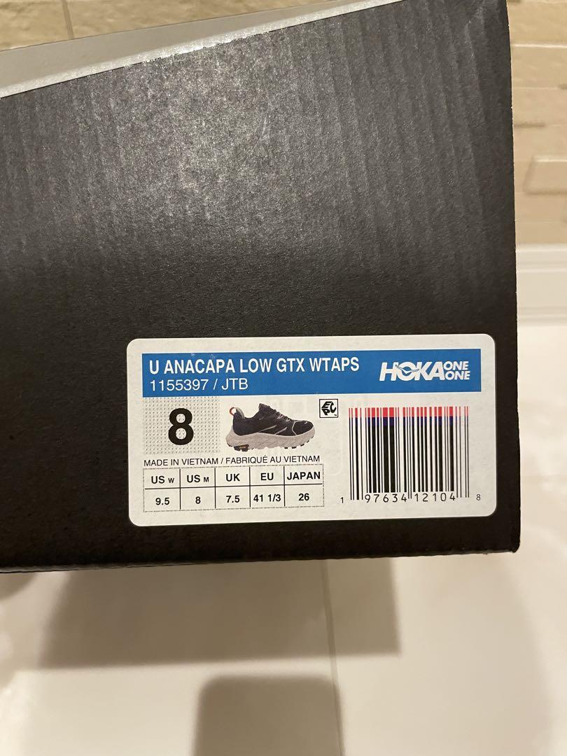 WTAPS × Hoka Anacapa Low GTX Black 26㎝