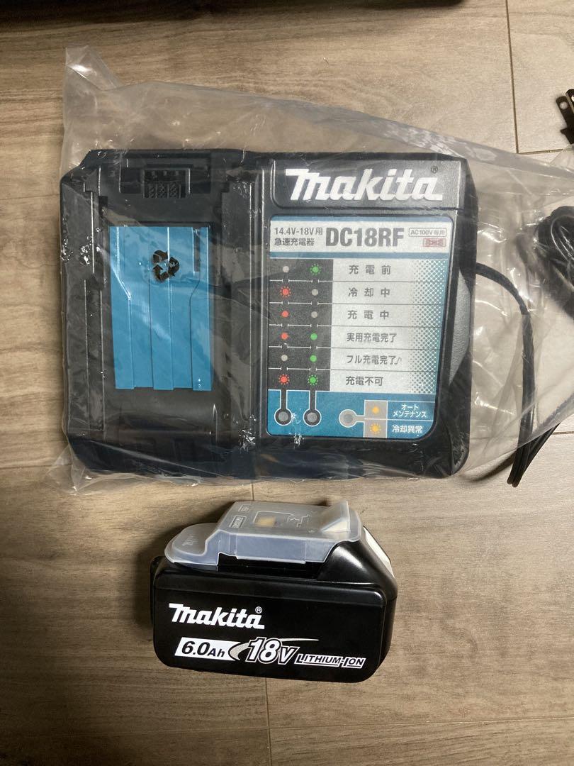 新品未使用　マキタ　純正品　BL1860Bバッテリー　DC18RF急速充電器