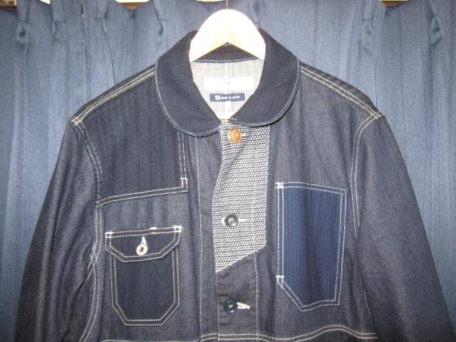 ジャケット・アウター FDMTL PATCHWORK COVERALL JACKET INDIGO 4