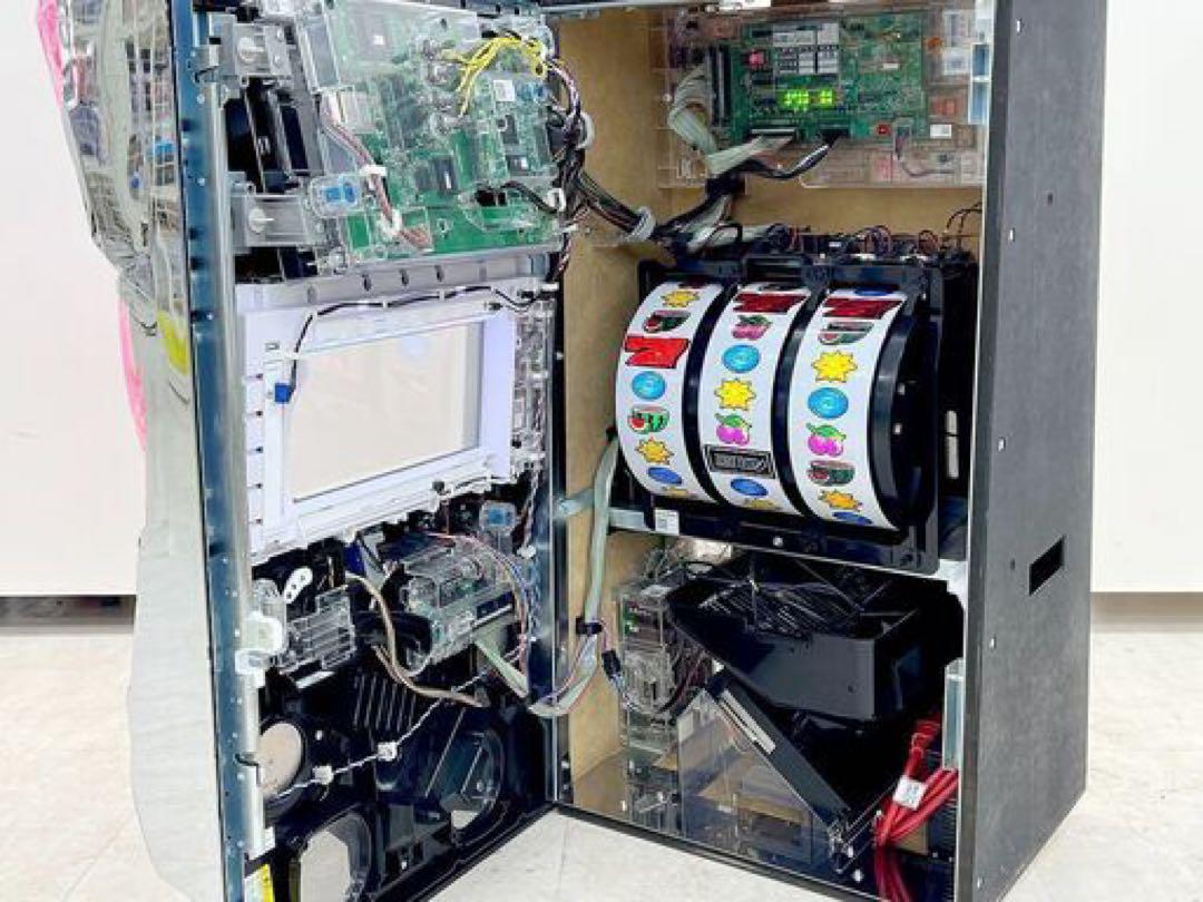 パチスロ実機 ディスクアップ [ブルーパネル] コイン不要機 ID