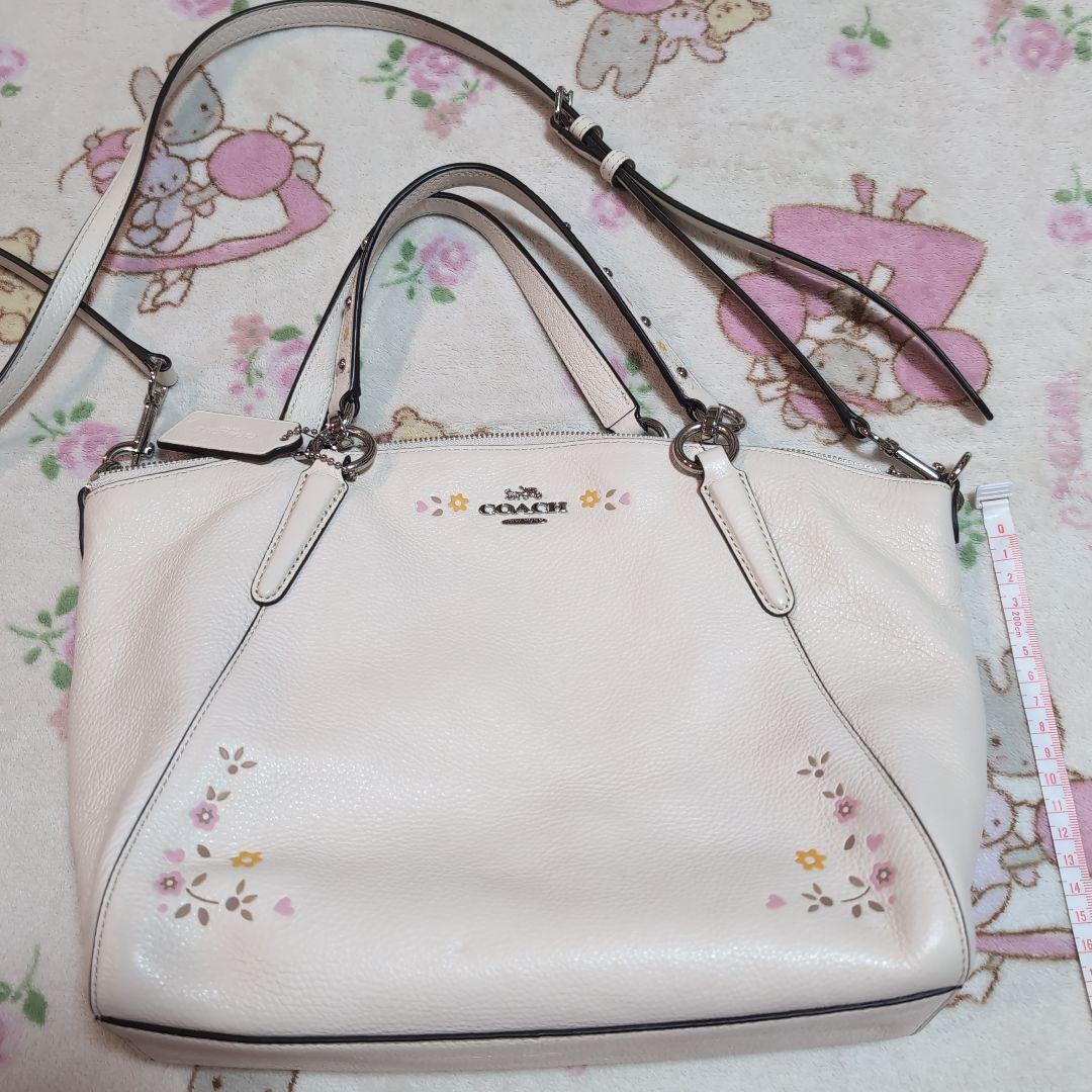 COACH 花柄刺繍 ショルダーバッグ