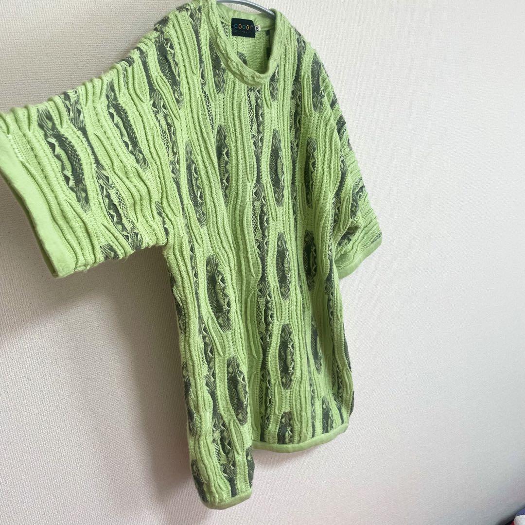【XXL】COOGI AUSTRALIA ライムグリーン ニット