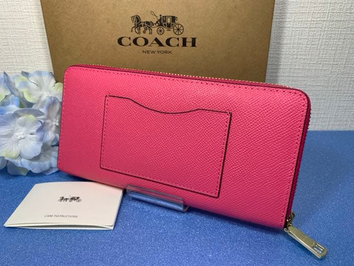 最新の激安 Coach コーチ 長財布 シンプル 濃いピンク 2021新作 Talalsalman Com