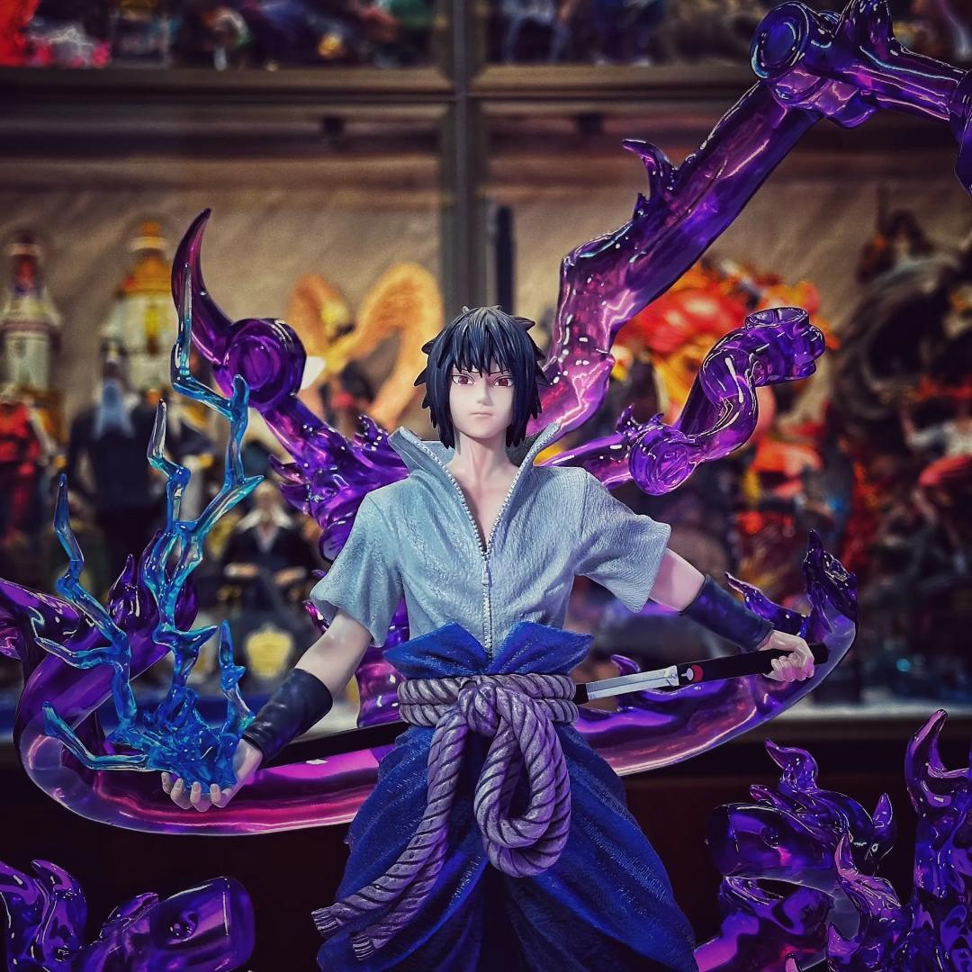 ナルト うちはサスケ ガレージキット 塗装済み完成品 フィギュア 1/6スケール