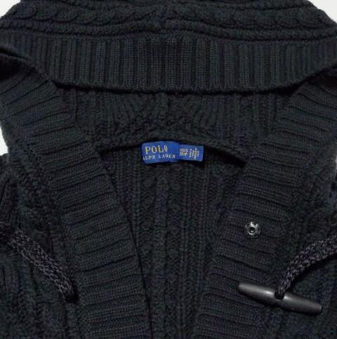 RALPH LAUREN★ポンチョ ケーブル編み カシミヤ混 フード