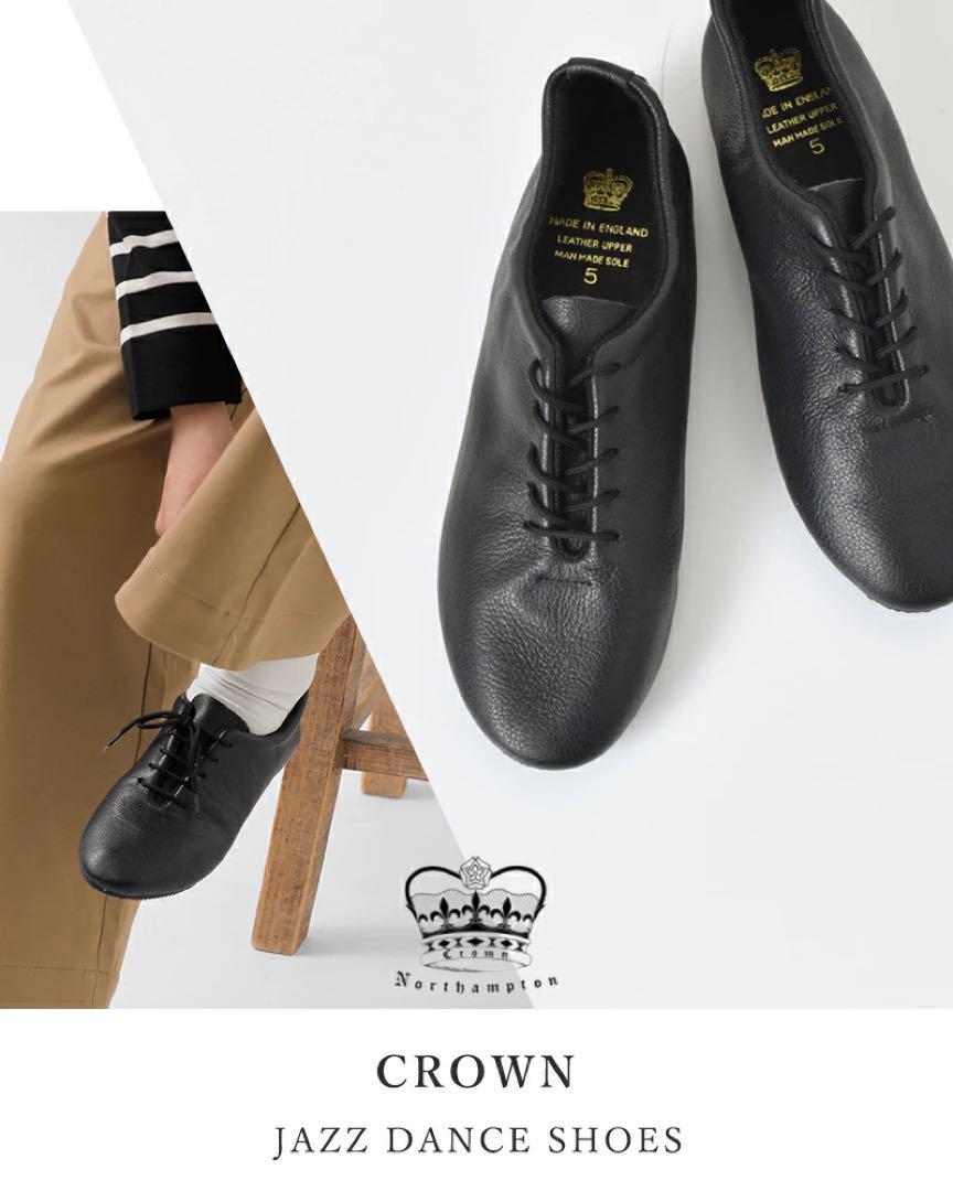 CROWN クラウン ジャズダンスシューズ レザーシューズ　バレエシューズ