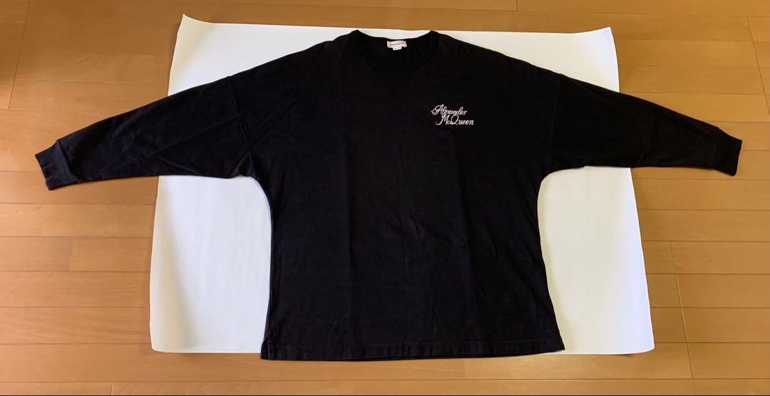 【定価から半額以下】alexander mcqueen ロゴTシャツ 黒 メンズ