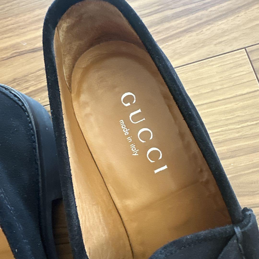 【美品】GUCCI/ビットローファー/スウェード/ブラック/10E 美品】GUCCI/ビットローファー/スウェード/ブラック/10.5E