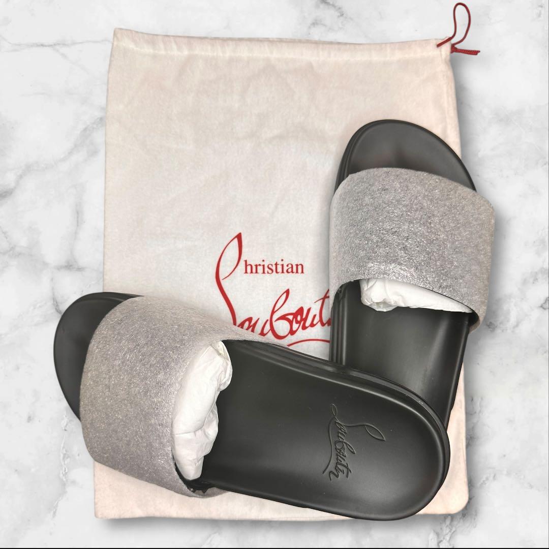 新品 正規Christian Louboutin スタッズサンダル 厚底42.5