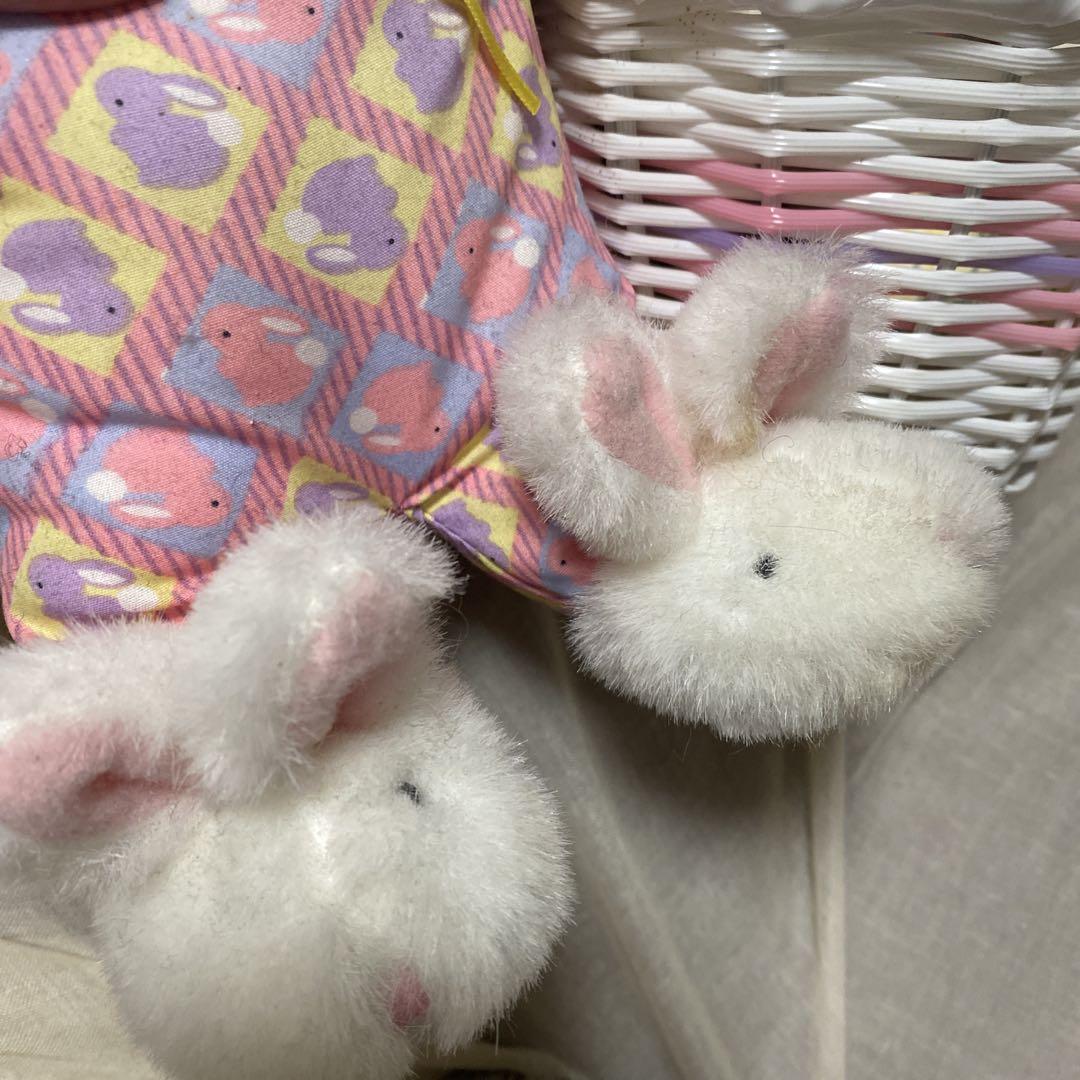 ヴィンテージ　ラビット　バスケット