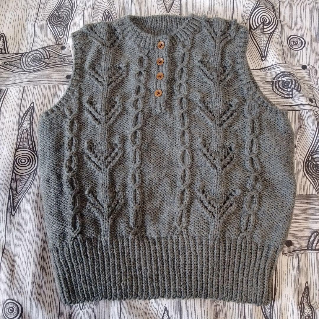 【ヘンリーネックのベスト】ハンドメイド