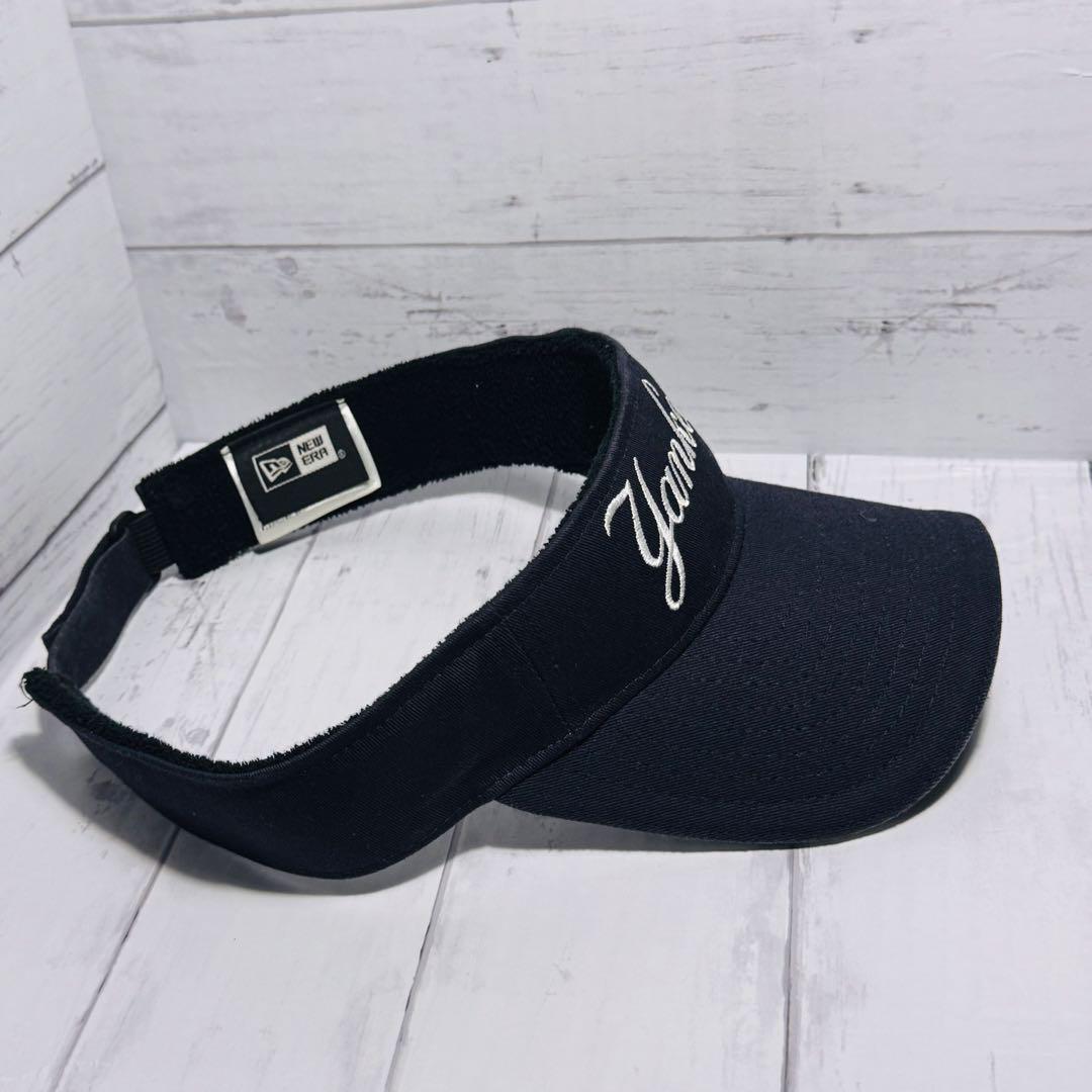 NEW ERA Yankees 선 바이저 블랙계