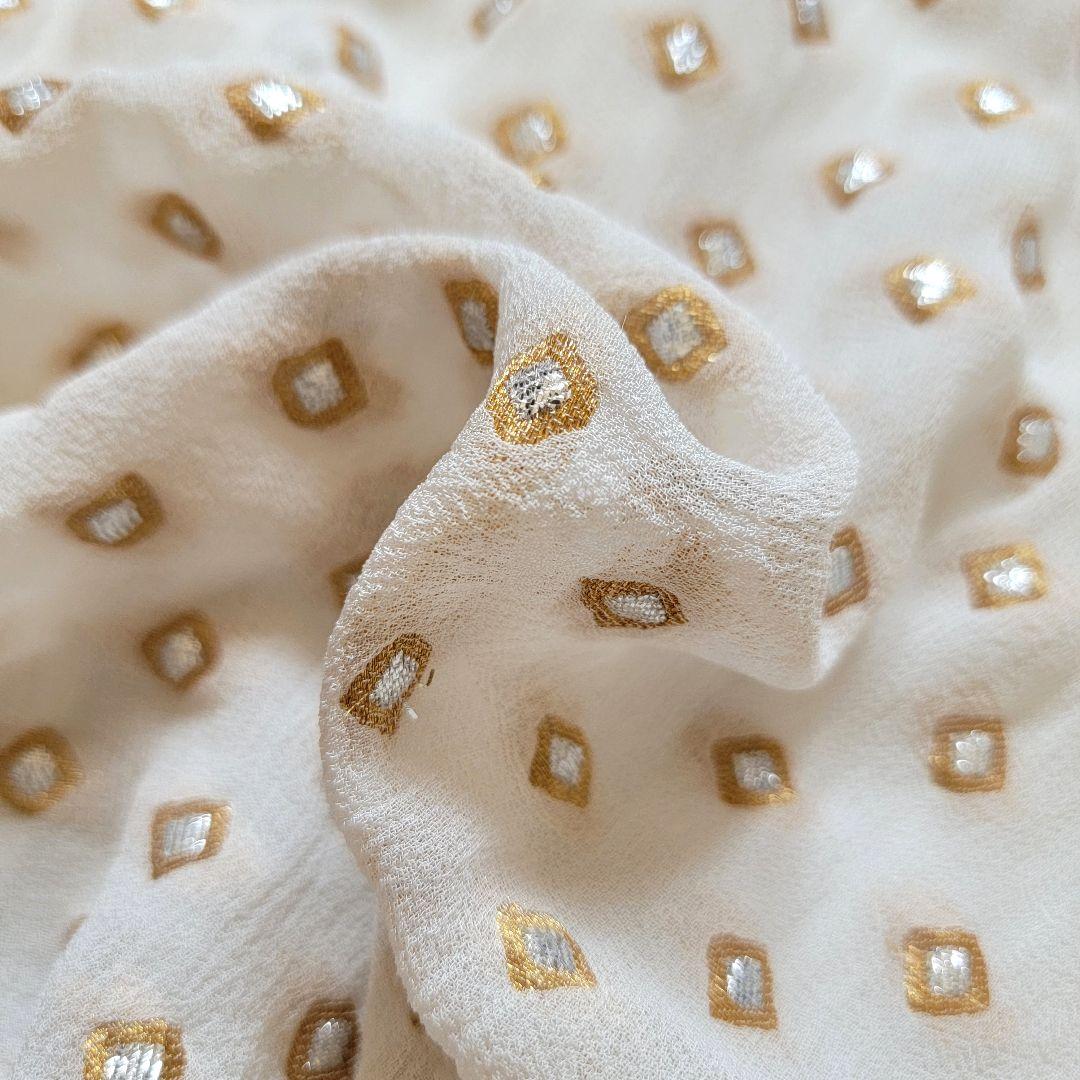ヌキテパ●極美品総刺繍♪ダイヤ柄シフォンAラインフレアシルエットマキシ丈スカート ヌキテパ●極美品総刺繍♪ダイヤ柄シフォンAラインフレアシルエットマキシ丈スカート