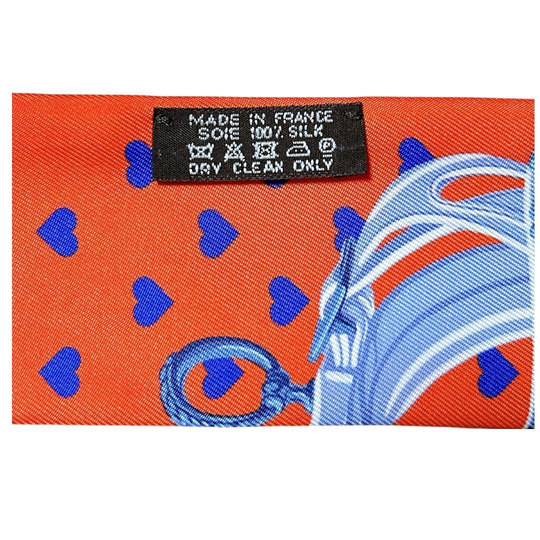 超美品】HERMES エルメス ブリッドドゥガラ ラヴ ハート柄